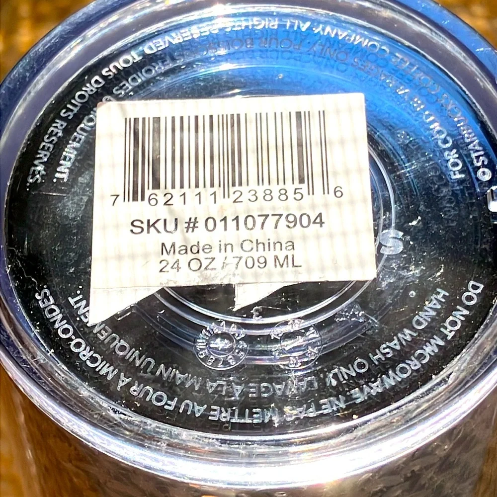 Starbucks Silver Sequin 24 oz. Venti Cold Cup Tumbler
